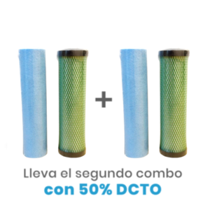 Promo Combo Cartuchos para Filtro Partículas + Metales Pesados