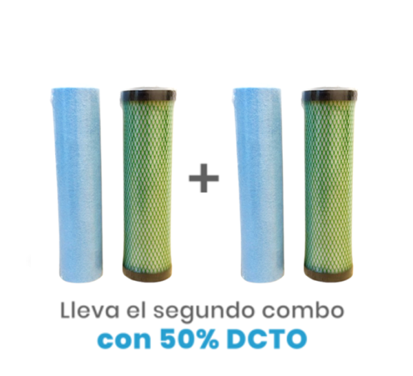 Promo Combo Cartuchos para Filtro Partículas + Metales Pesados