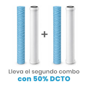 Promo Combo Cartucho Filtro Dúo 20 Sanic + Sabor, olor y color