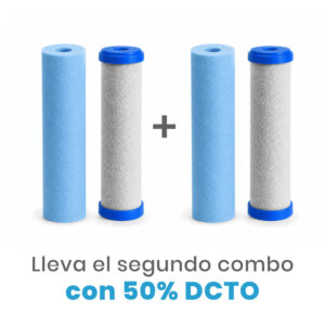 Promo combo Cartuchos Filtro de Partículas y Microorganismos
